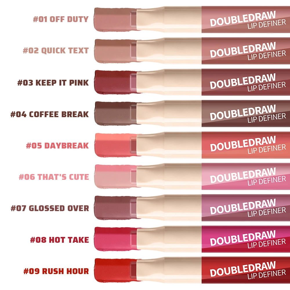 Dual Ended Matte Lip Liner and Gloss Pencil