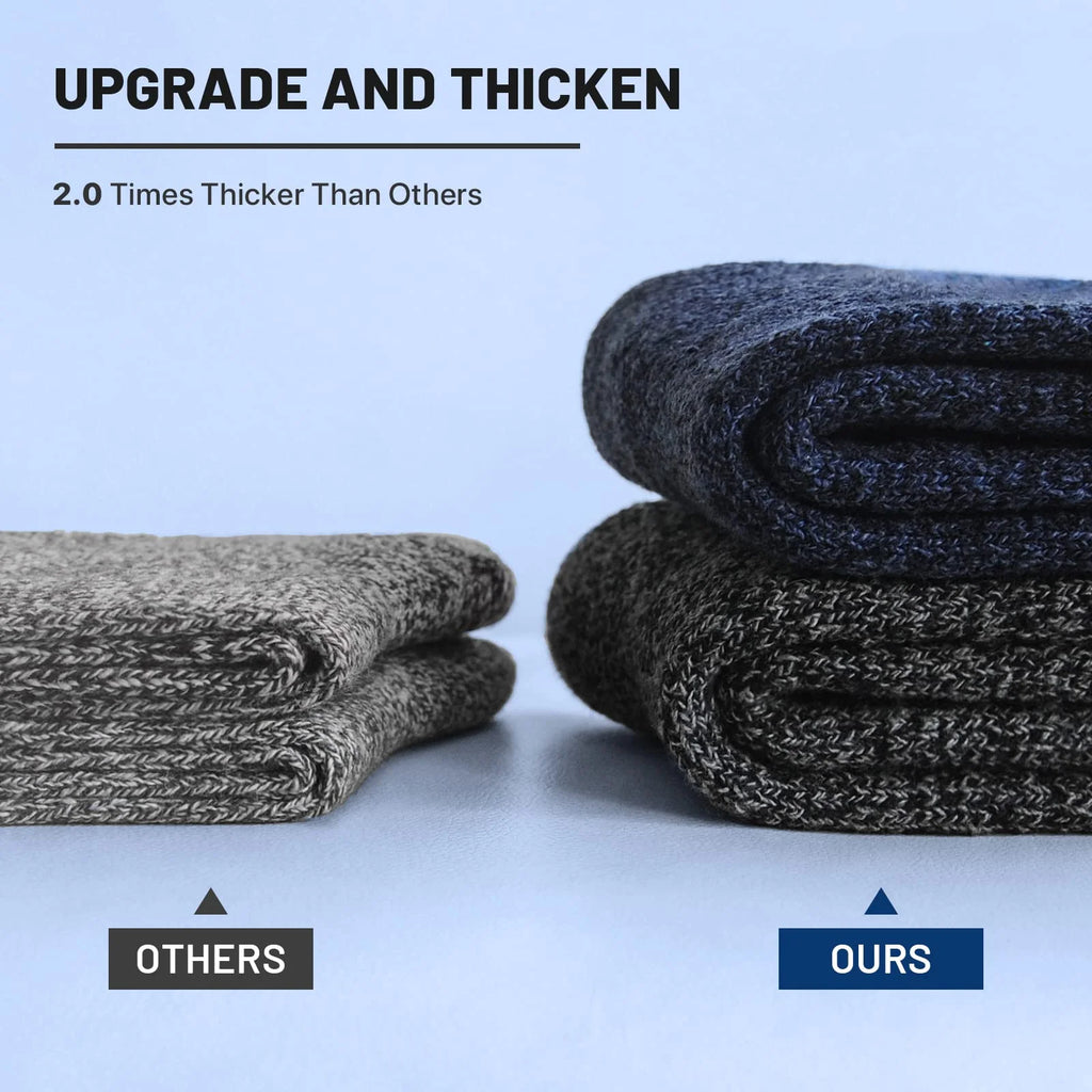 Polyester Elastane Knit Crew Socks Three Pair Set