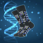 DNA Science Pattern Polyester Crew Socks