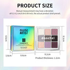 9 Shade Powder Eyeshadow Palette Matte And Glitter Makeup