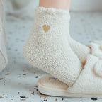 Thick Plush Coral Velvet Mid Tube Socks for Women