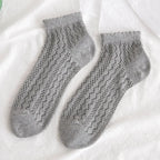 Cotton Polyester Mesh Ankle Socks for Women