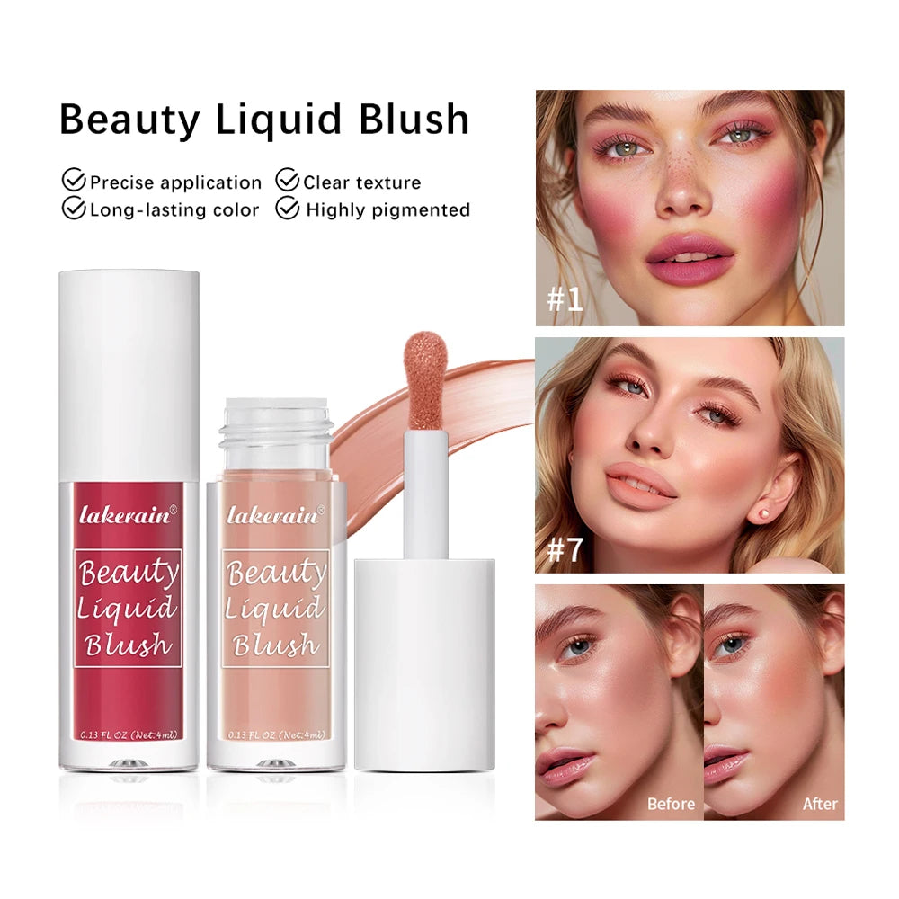 Liquid Blush Face Cheek Tint Waterproof Long Lasting Pigmented Makeup
