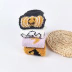 Halloween Pattern Coral Velvet Floor Socks Women Casual Knit