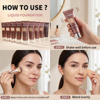 Liquid Foundation Velvet Matte Face Makeup