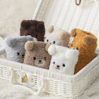 Polyester Blend Bear Cartoon Pattern Mid Tube Casual Socks