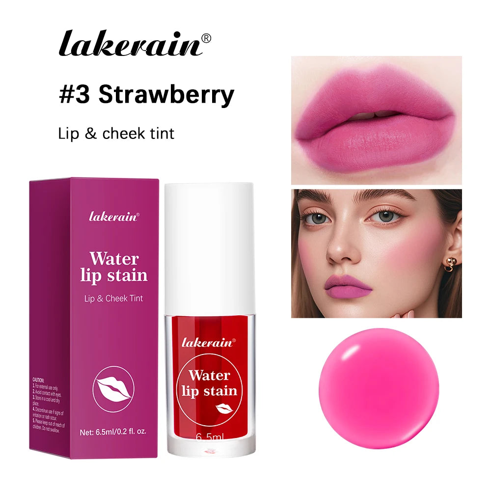 Waterproof Liquid Lip Stain And Cheek Tint
