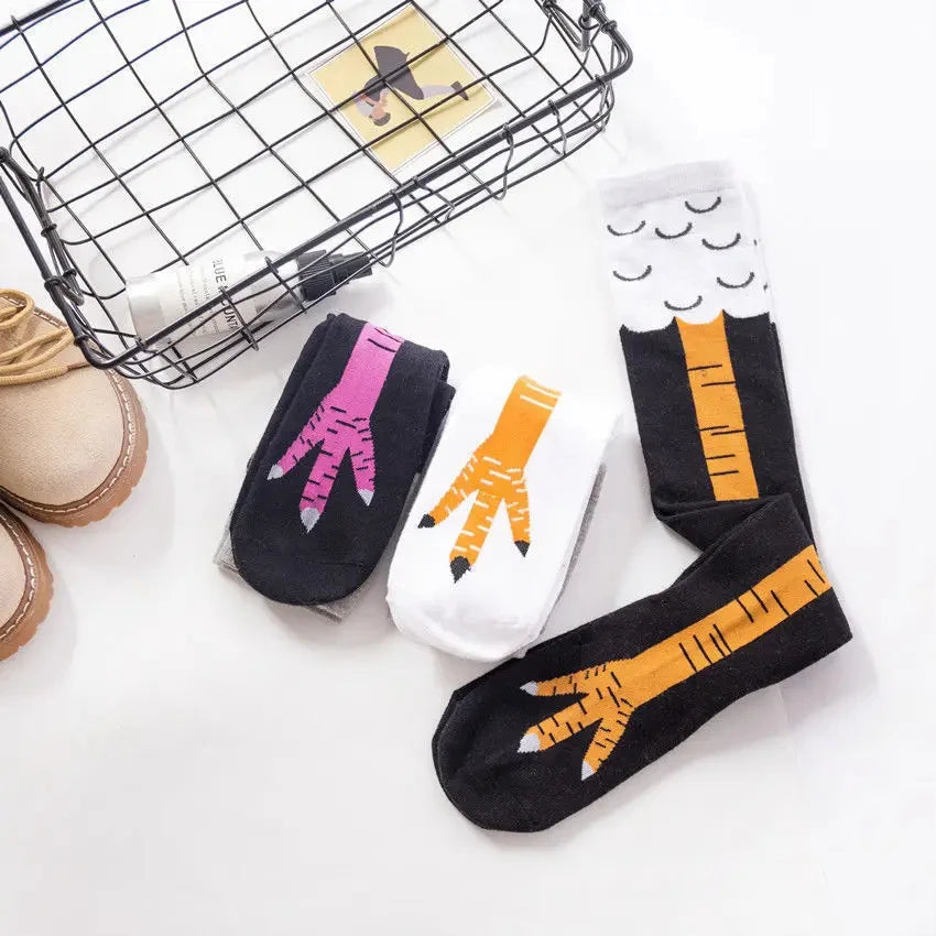 Polyester Nylon Over Knee Animal Print Stockings - 4