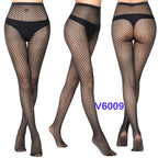 Nylon Spandex Jacquard Patterned Fishnet Pantyhose Tights