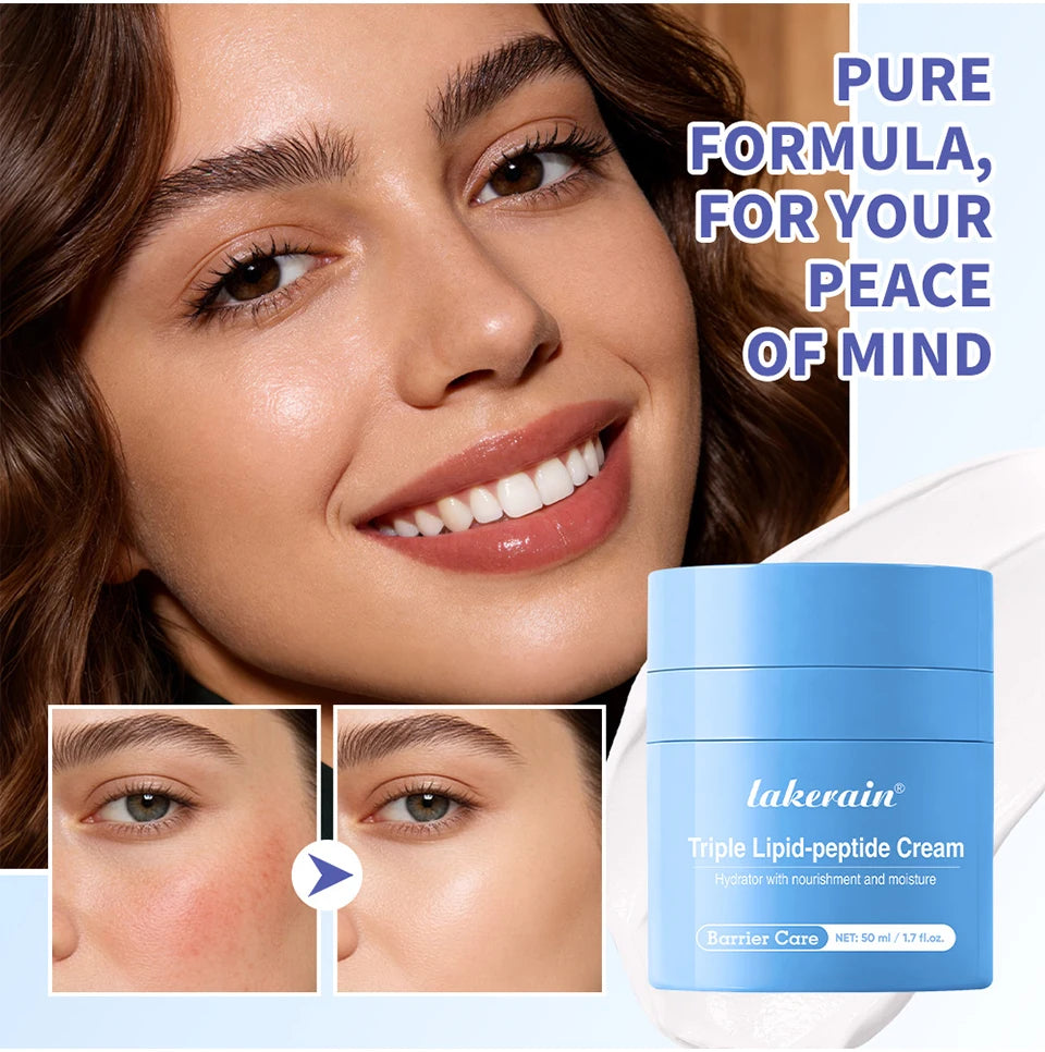 Triple Lipid Peptide Face Cream Moisturizing Skin Care Treatment - 8