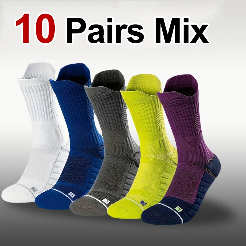 Nylon Spandex Crew Sports Socks for Men - 15