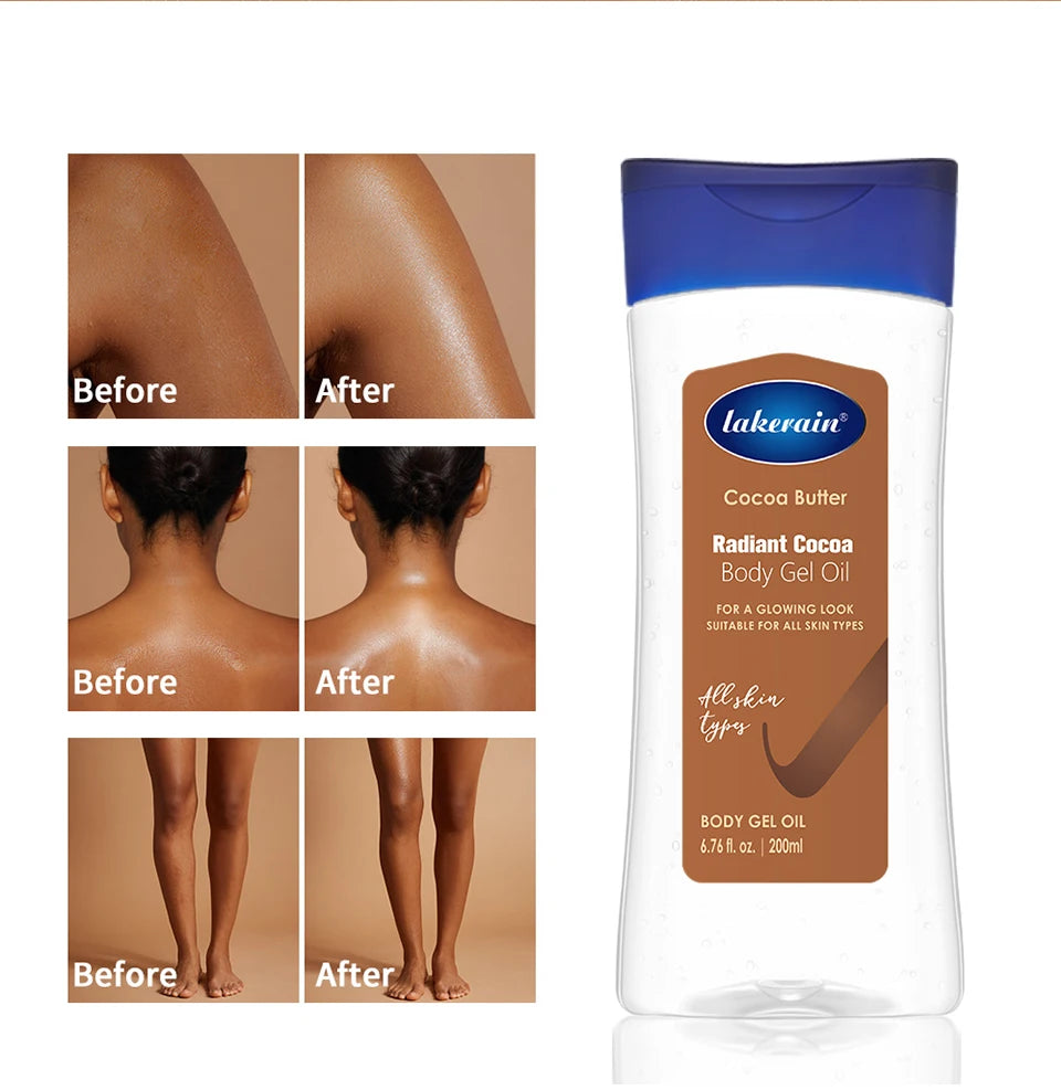 Cocoa Butter Body Gel Oil Moisturizing Skincare Treatment 200ml