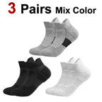Polyester Elastane Ankle Athletic Sports Socks