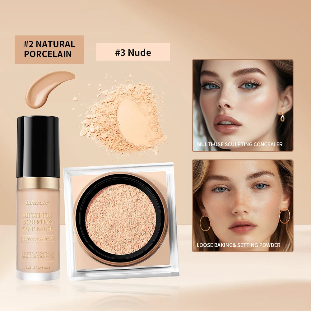 Concealer And Setting Powder Makeup Set
