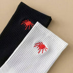Polyester Elastane Knit Crew Socks