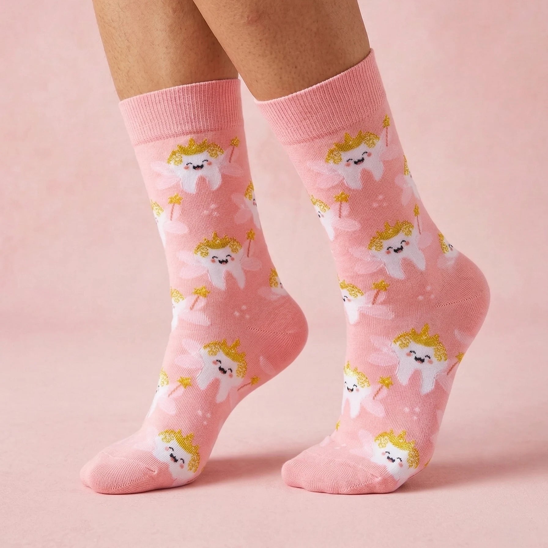 Polyester Elastane Cartoon Crew Socks - 2