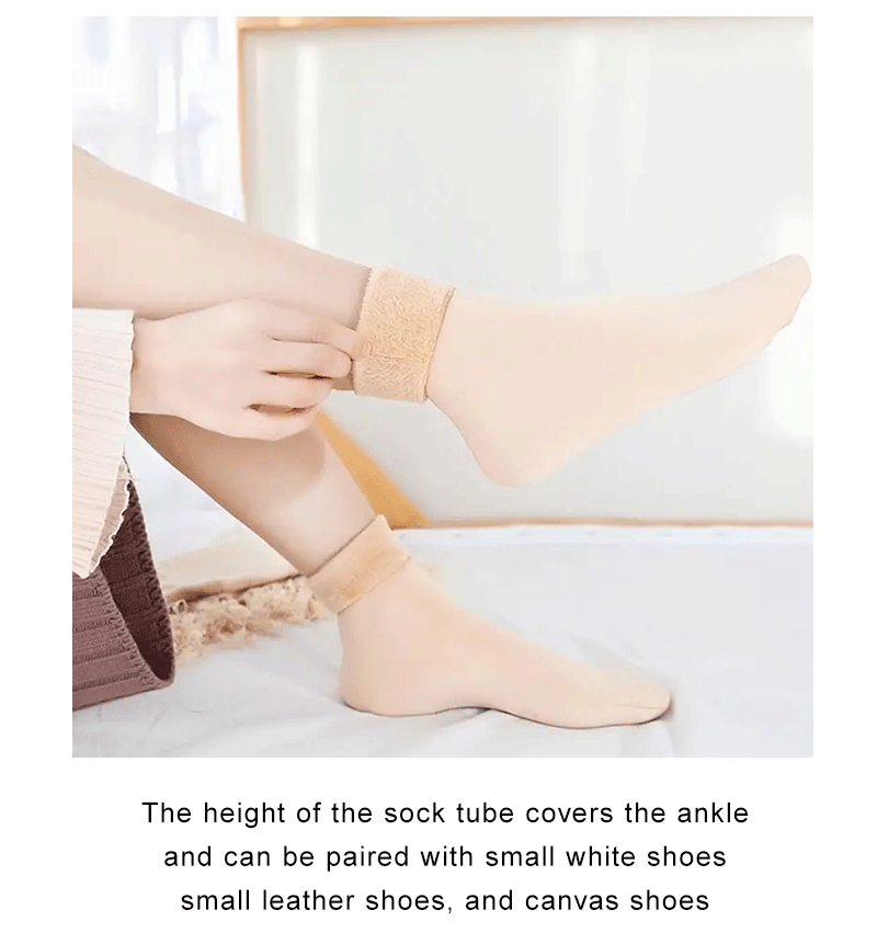 Thick Velvet Fleece Lined Winter Socks - 11