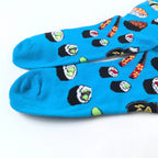 Unisex Polyester Crew Socks Food Pattern
