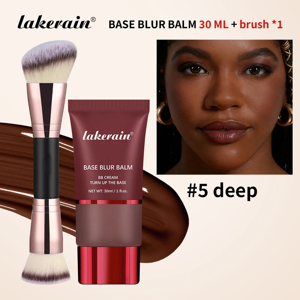 Liquid Foundation Balm and Dual Ended Applicator Brush