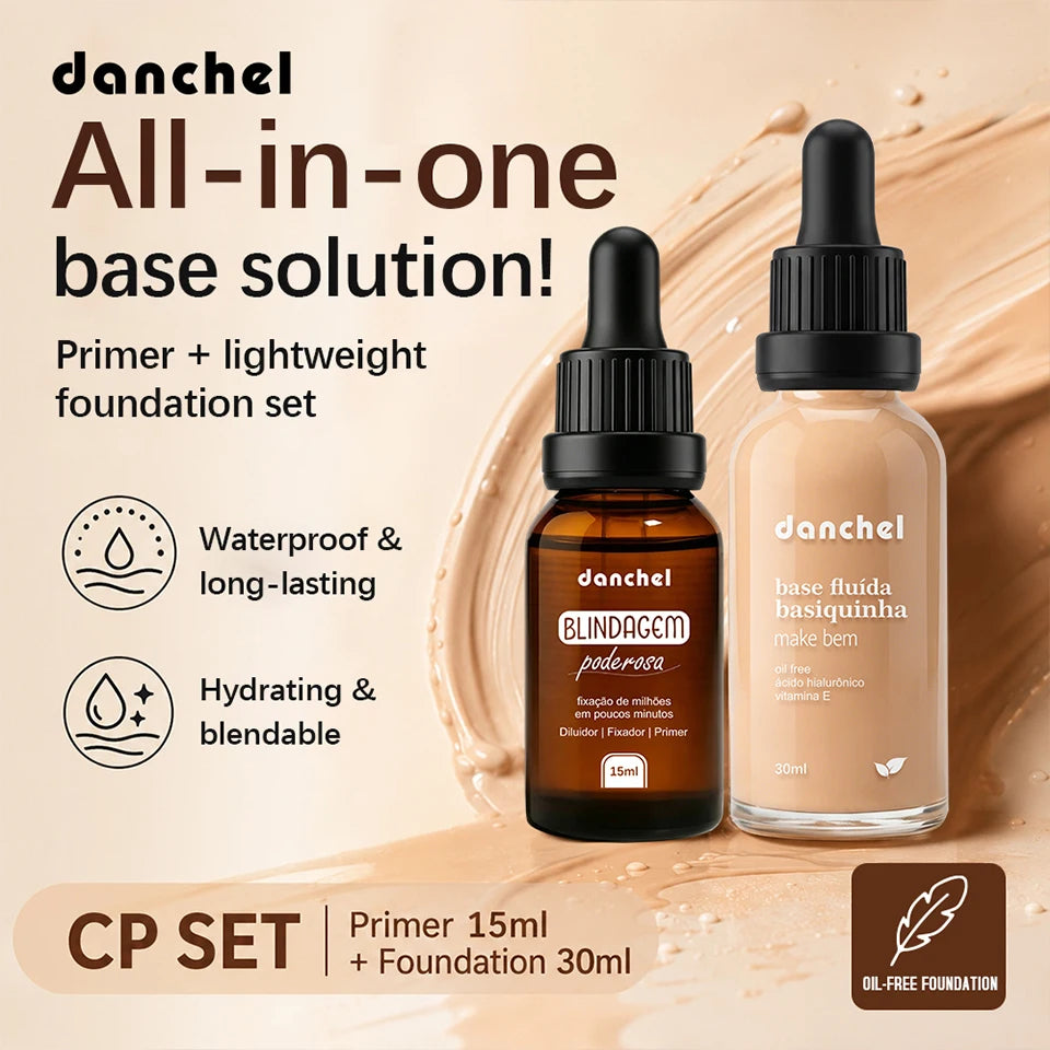 Liquid Foundation and Primer Makeup Set - 7