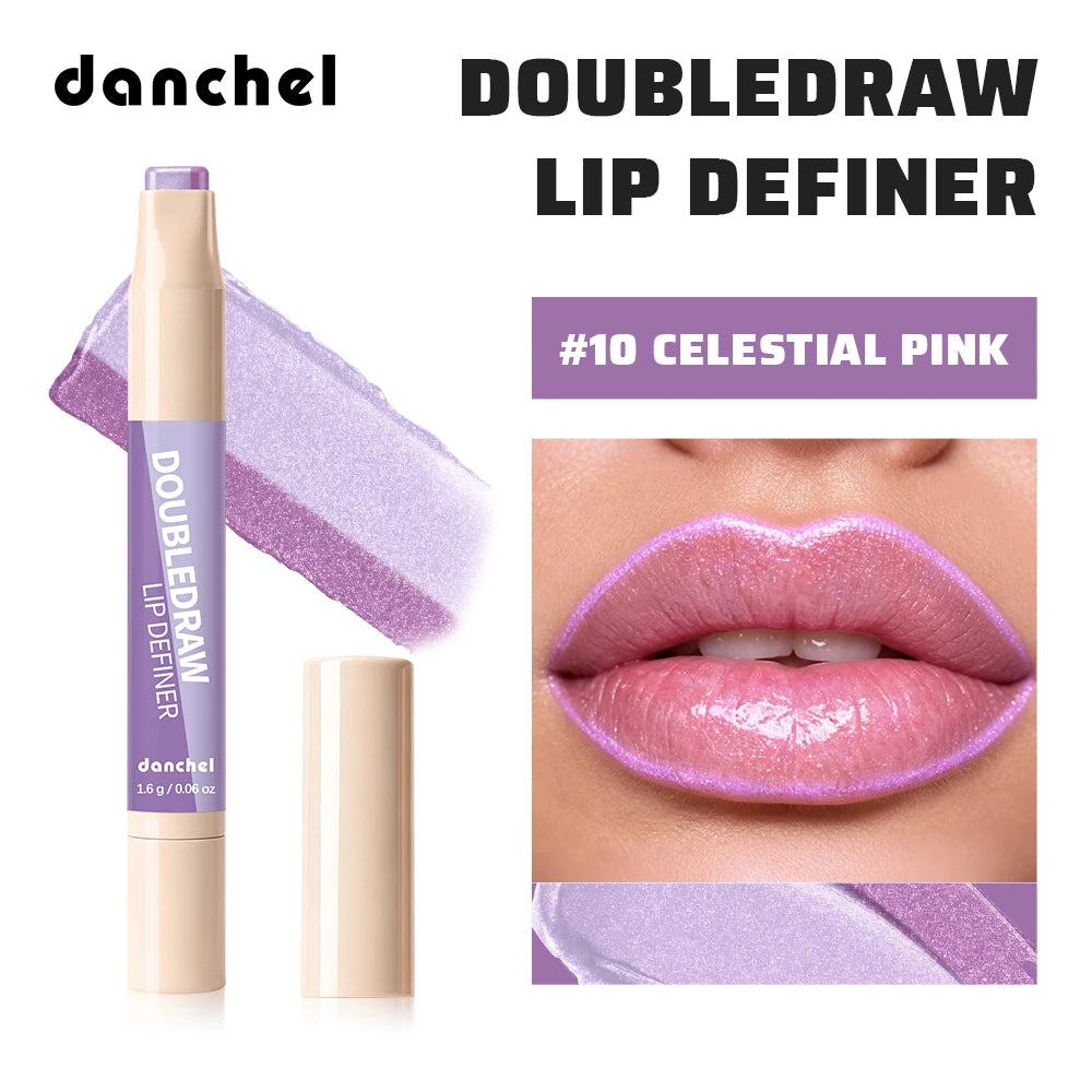 Dual Ended Matte Lip Liner and Gloss Pencil