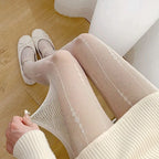 Nylon Fishnet Patterned Tights for Women