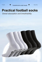 Polyester Elastane Anti Slip Sports Socks