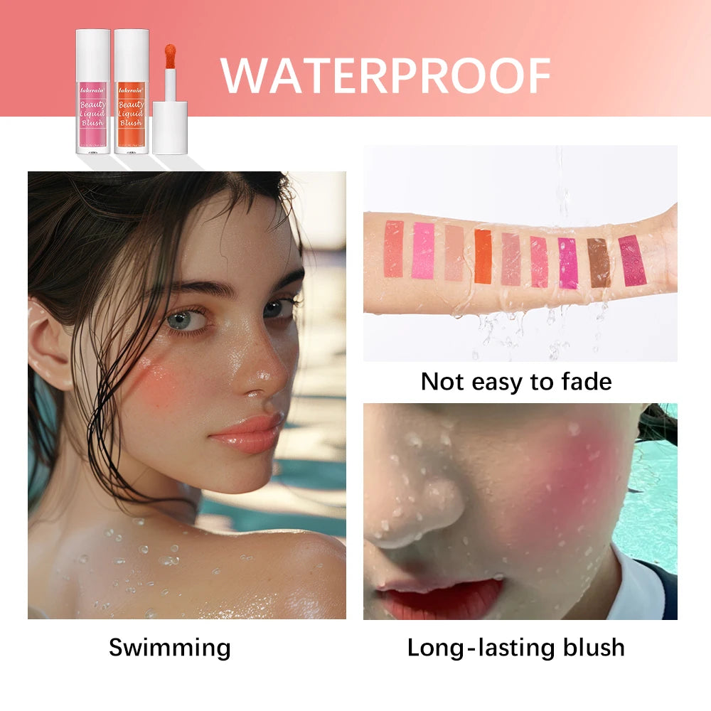 Liquid Blush Face Cheek Tint Waterproof Long Lasting Pigmented Makeup