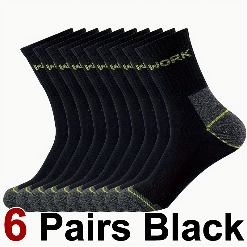Polyester Elastane Crew Socks For Men