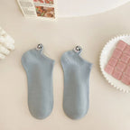 Cotton Embroidered Animal Crew Socks