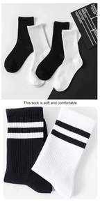 6 Pairs Polyester Elastane Crew Socks For Men