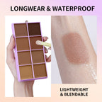 8 Color Cream Concealer and Contour Makeup Palette