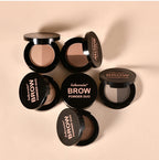 Dual Shade Eyebrow Powder Palette with Application Brush