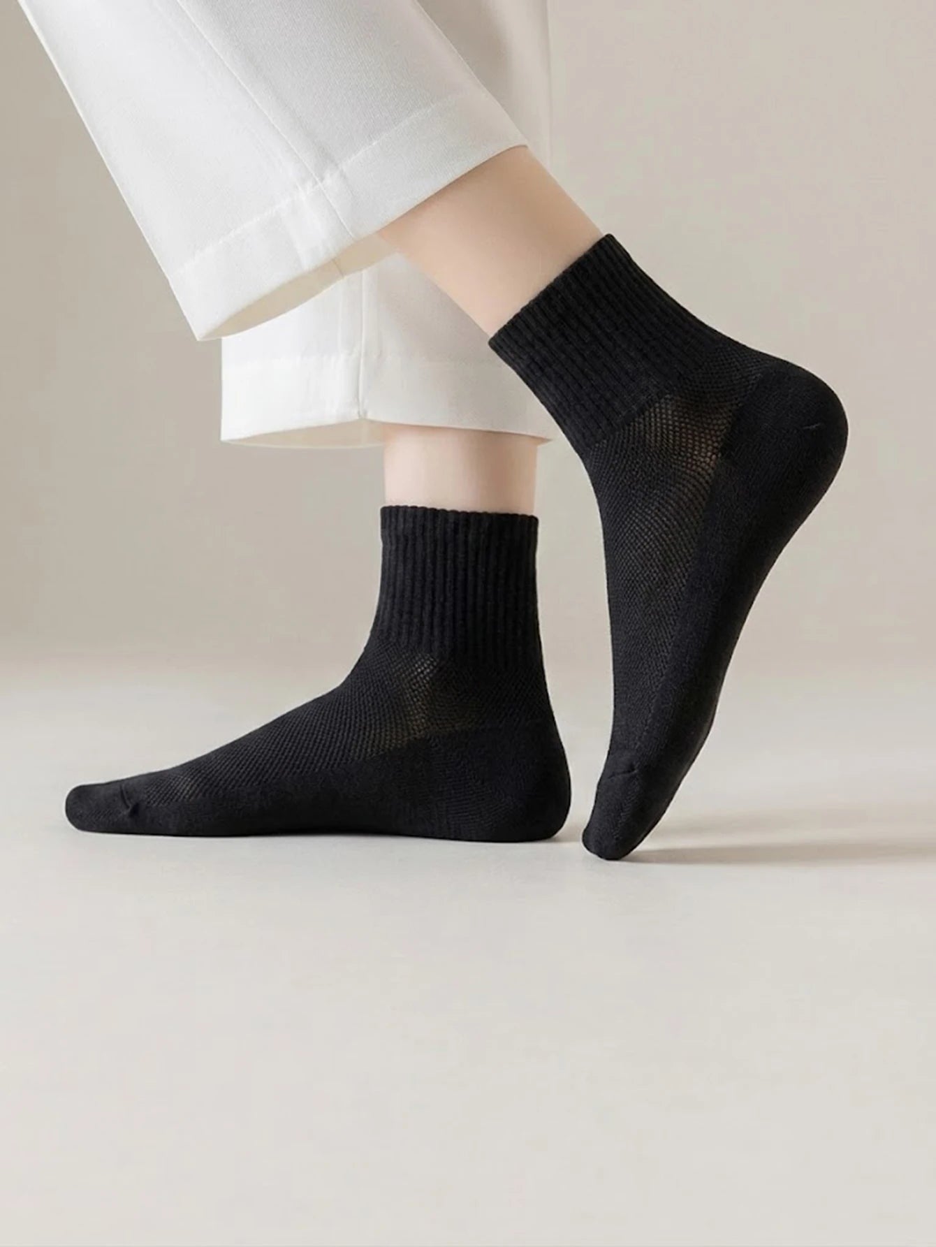 10 Pair Women Polyester Elastane Low Tube Ankle Socks - 5