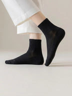 10 Pair Women Polyester Elastane Low Tube Ankle Socks
