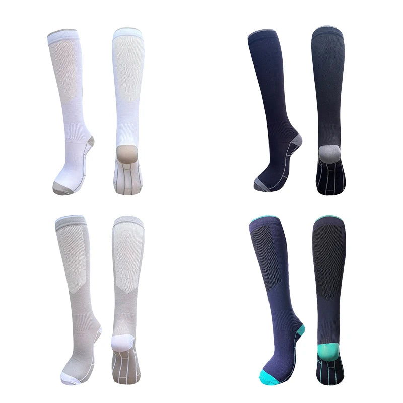 Nylon Polyester Compression Socks 20 30mmHg Circulation Support