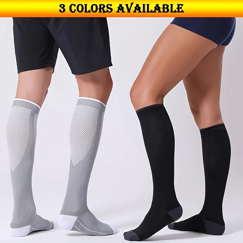 Nylon Polyester Compression Socks 20 30mmHg Circulation Support - 12