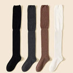 Polyester Elastane Knee High Socks for Women