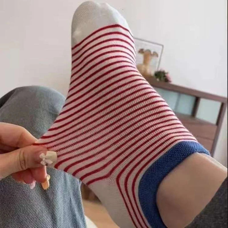 Polyester Elastane Low Cut Casual Socks 5 Pack