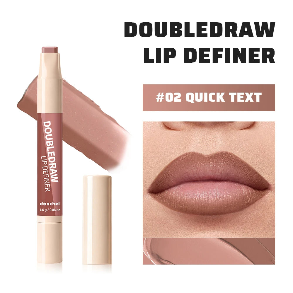 Dual Ended Matte Lip Liner and Gloss Pencil