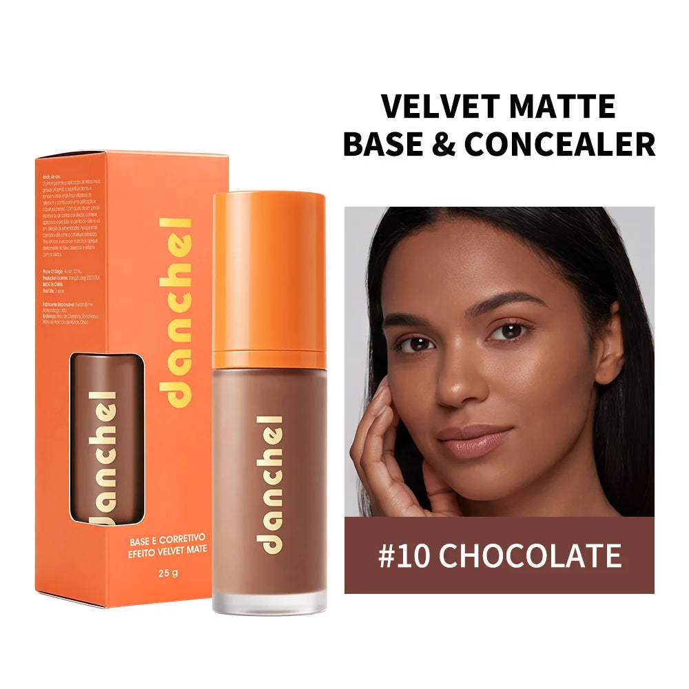 Liquid Foundation and Concealer Velvet Matte Finish