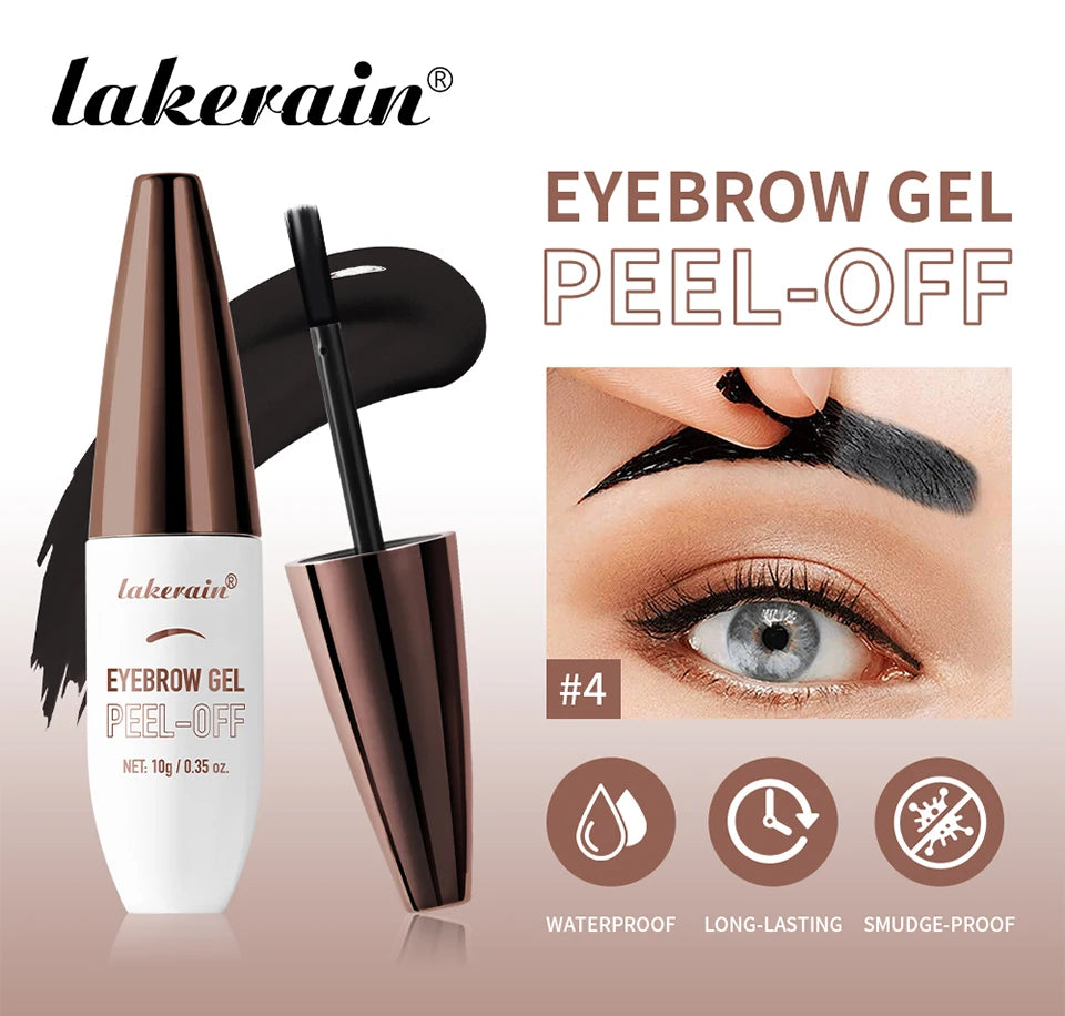 Waterproof Peel Off Eyebrow Tint Liquid Dyeing Cream - 7