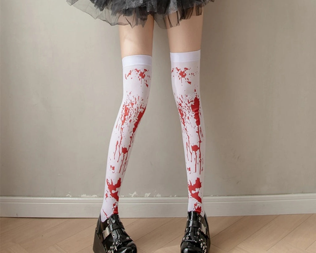 Nylon Knee High Novelty Halloween Stockings