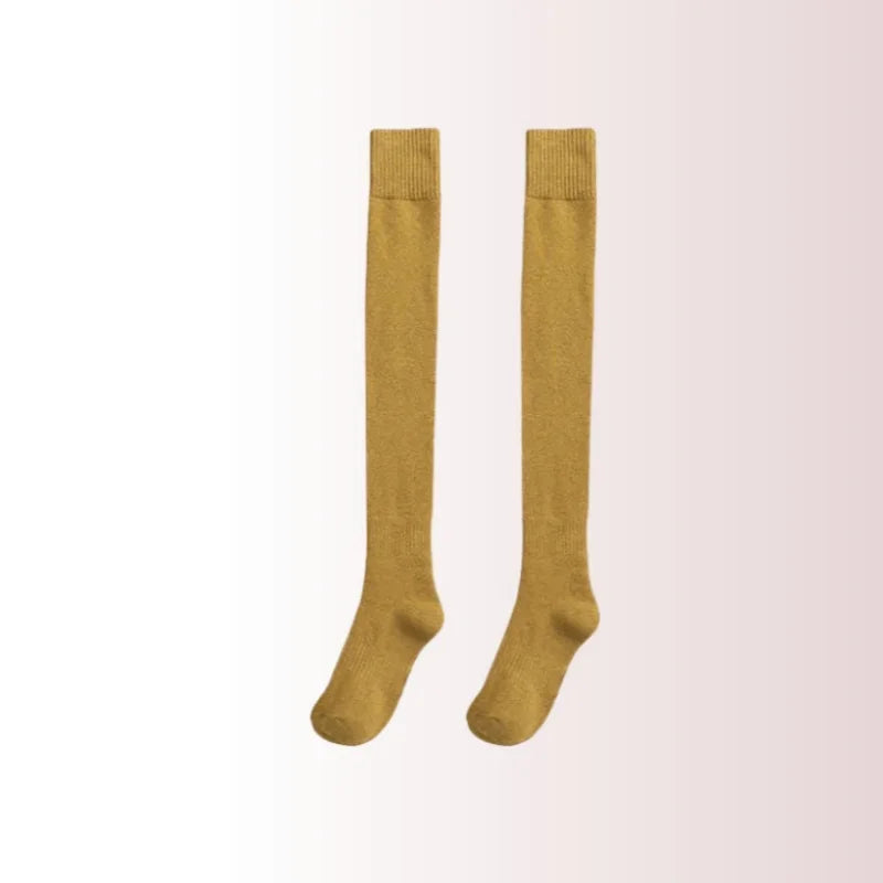 Polyester Elastane Knit Knee High Leg Warmers