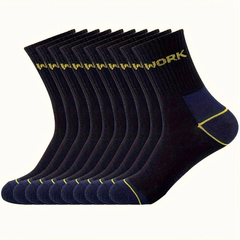 Polyester Elastane Crew Socks For Men