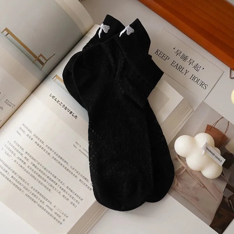 Polyester Elastane Low Cut Mesh Socks - 9