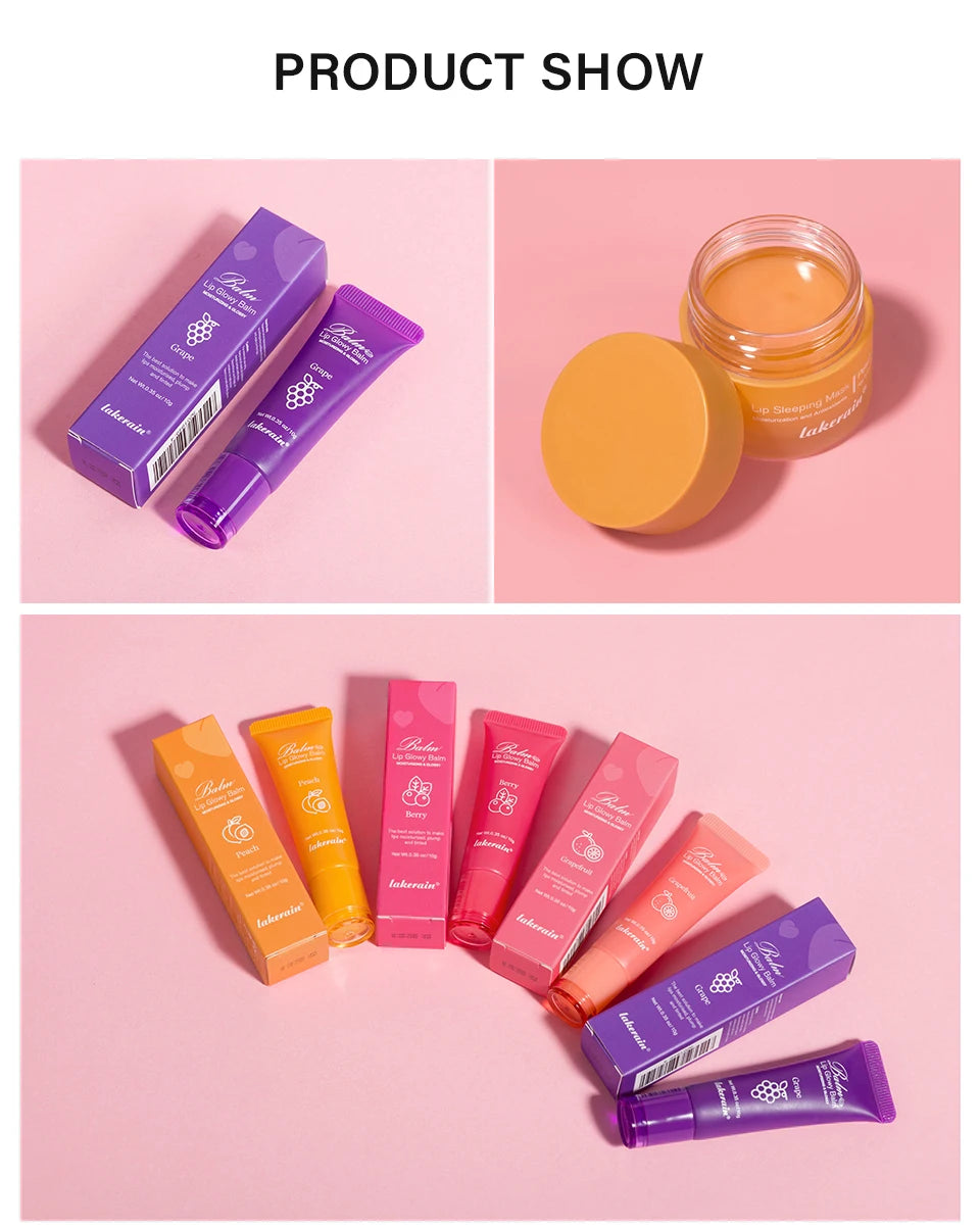 Moisturizing Lip Balm and Sleeping Mask Set