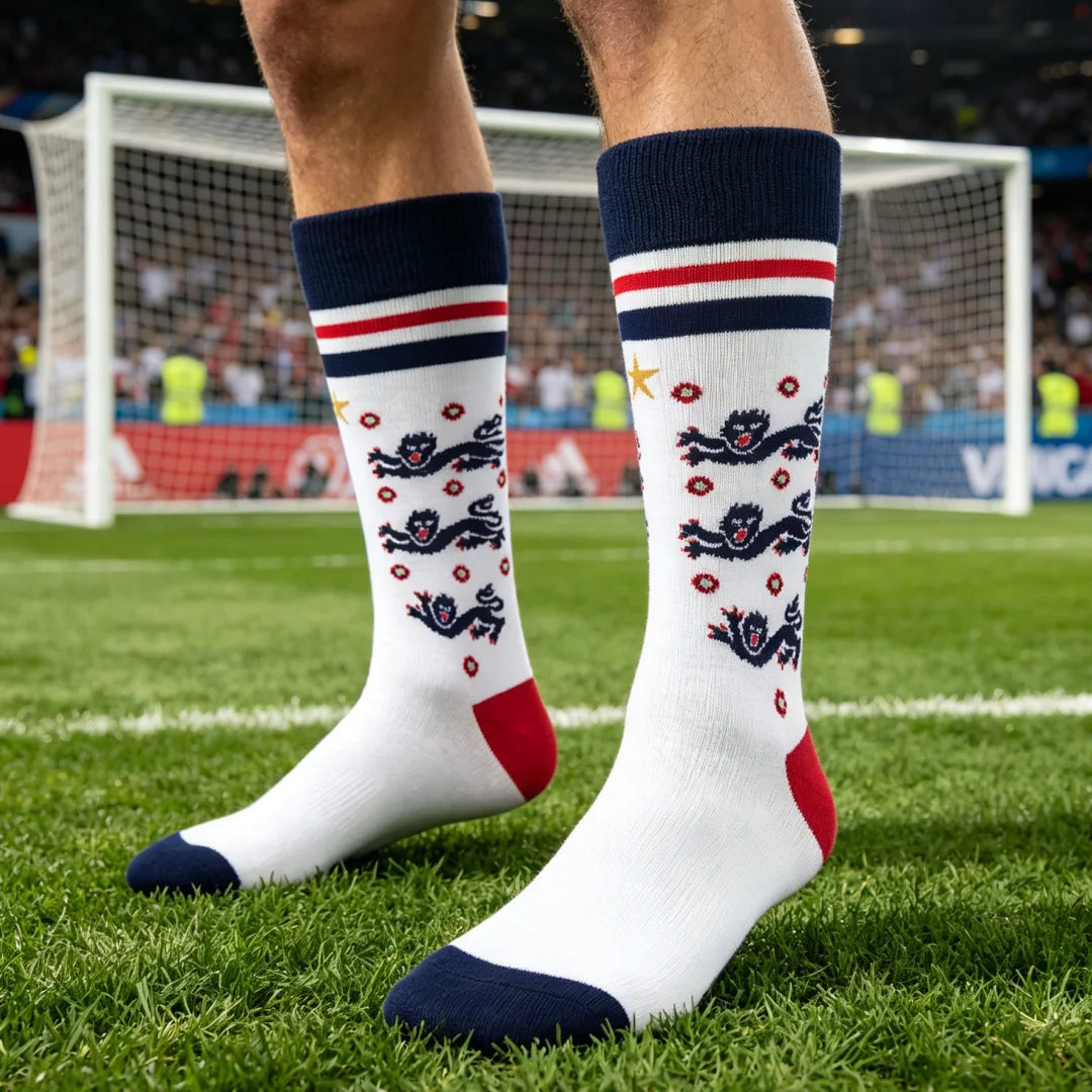 Cotton Polyester Knee High Athletic Socks - 22