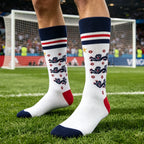 Cotton Polyester Knee High Athletic Socks