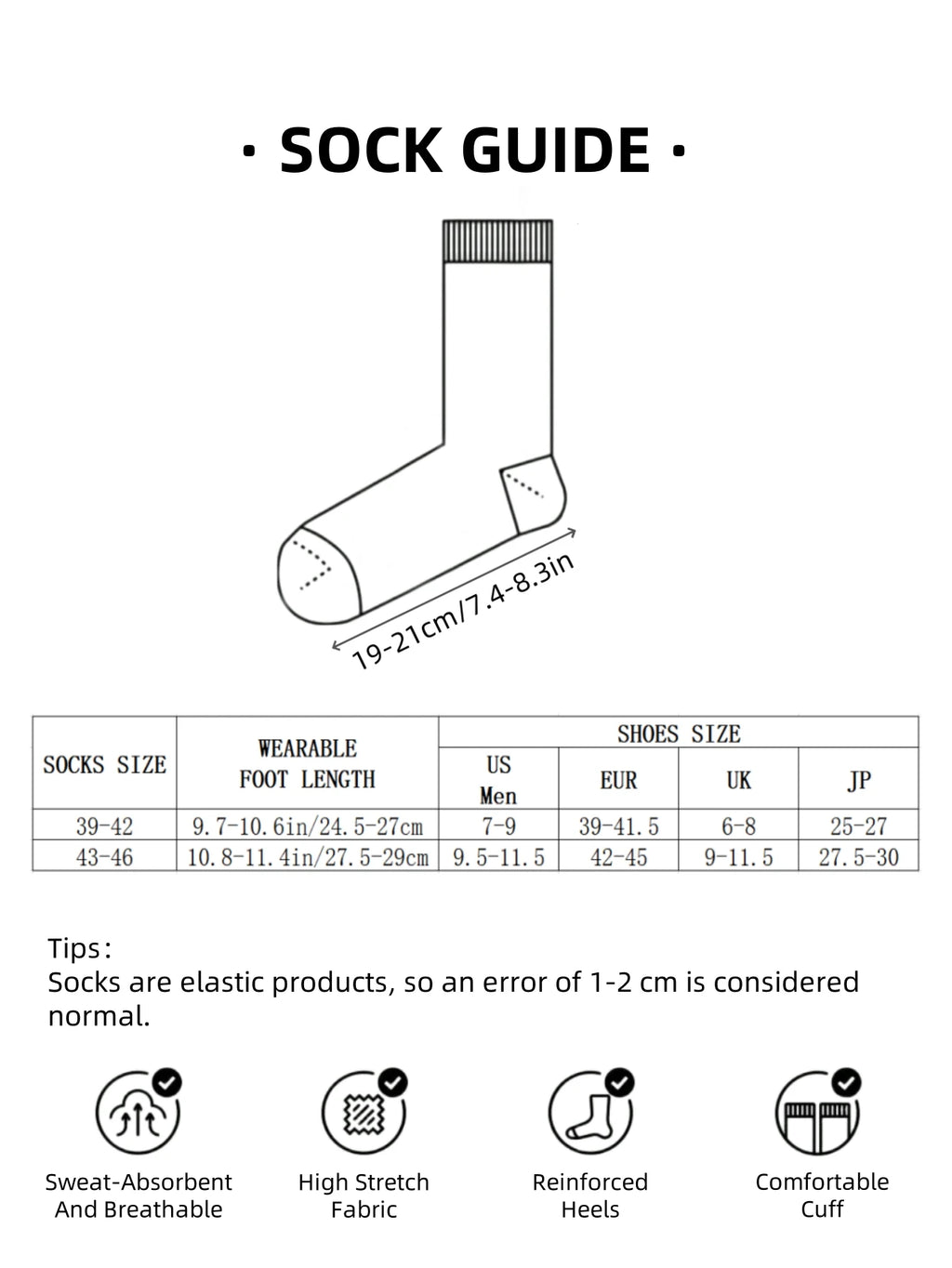 Polyester Elastane Athletic Ankle Socks